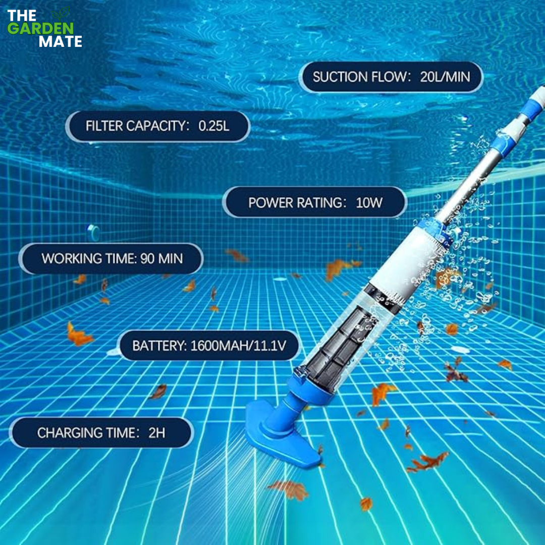 GardenMate™ - 3 in 1 Cordless Rechargeable Pool Vacuum Cleaner