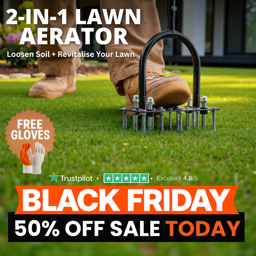 GARDENMATE - 2 In 1 Lawn Aerator