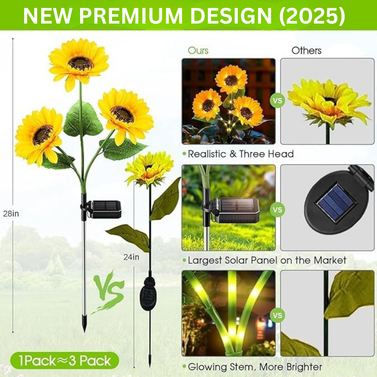 GardenMate™ - Premium Solar Sunflower LED Lights
